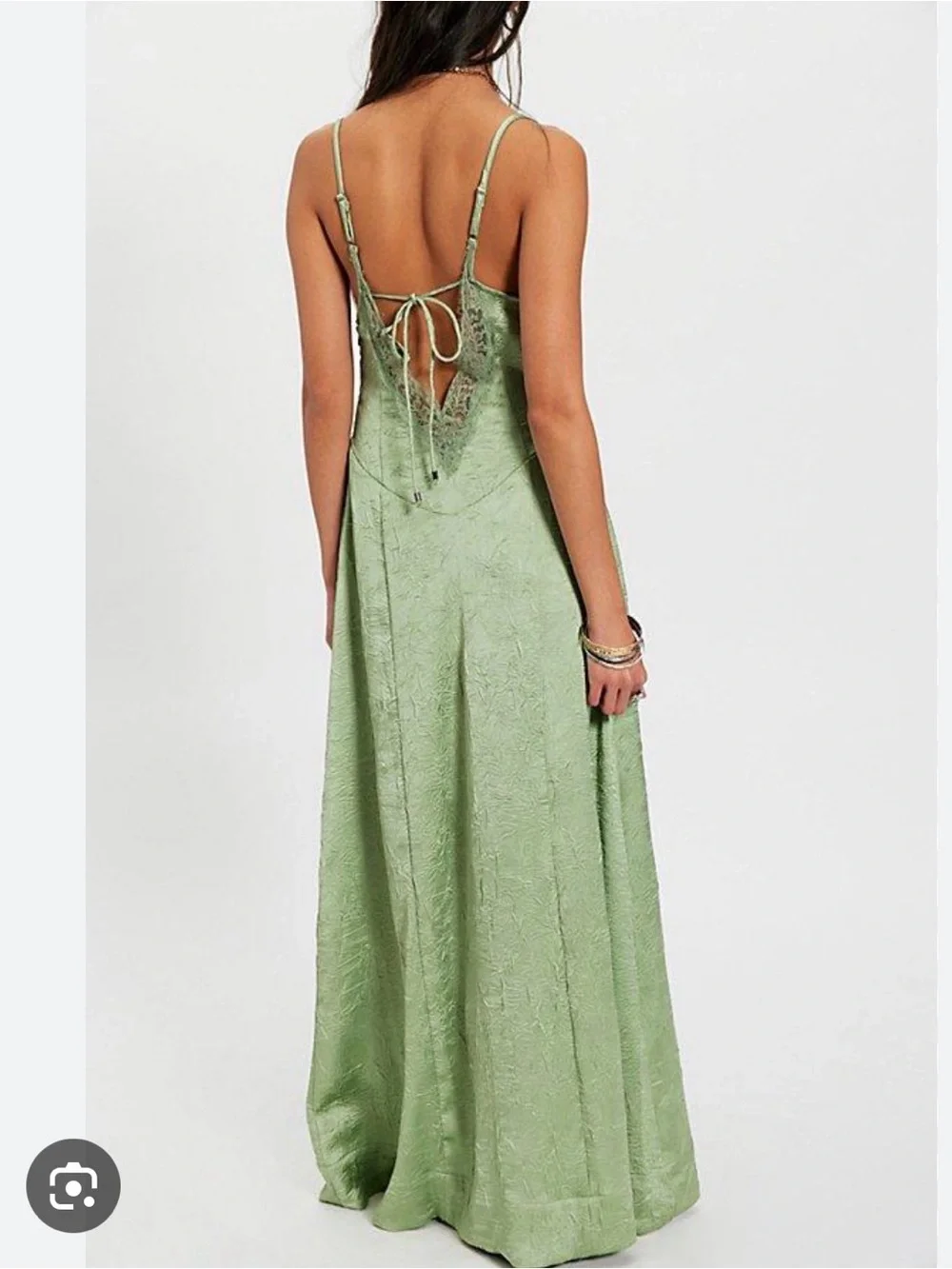 Free People Maybe Forever NWT  Maxi Dress in Sage Green